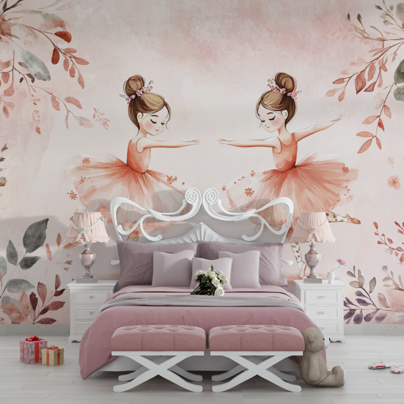 Princess Duo Ballerina Wallpaper | Murals Wallpaper