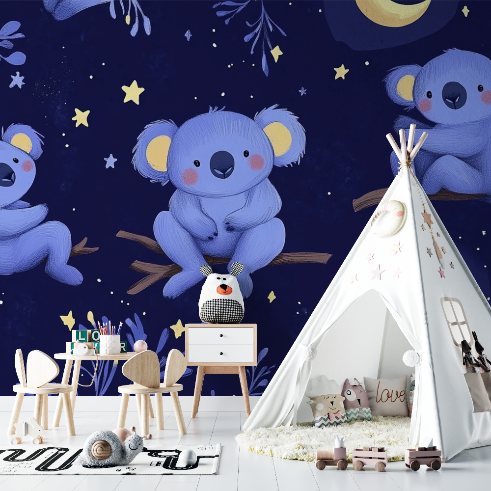 Koala Celestial Voyage Tapete | Wandbilder Tapete