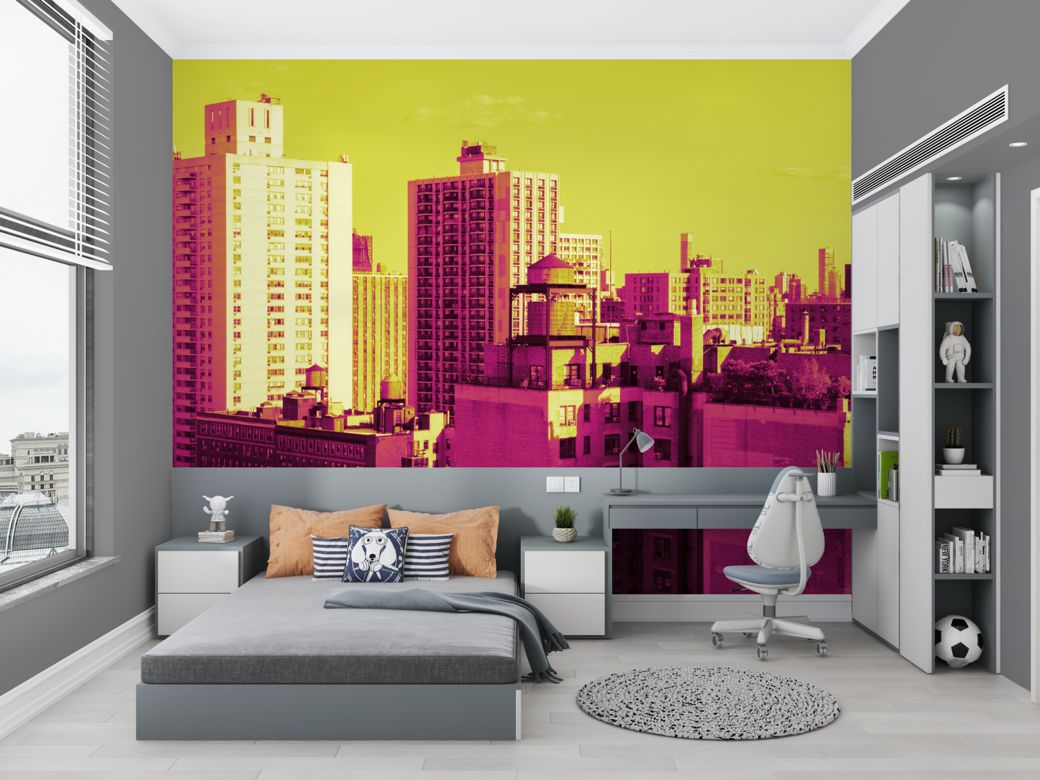 Urban City Teen Wallpaper | Murals Wallpaper