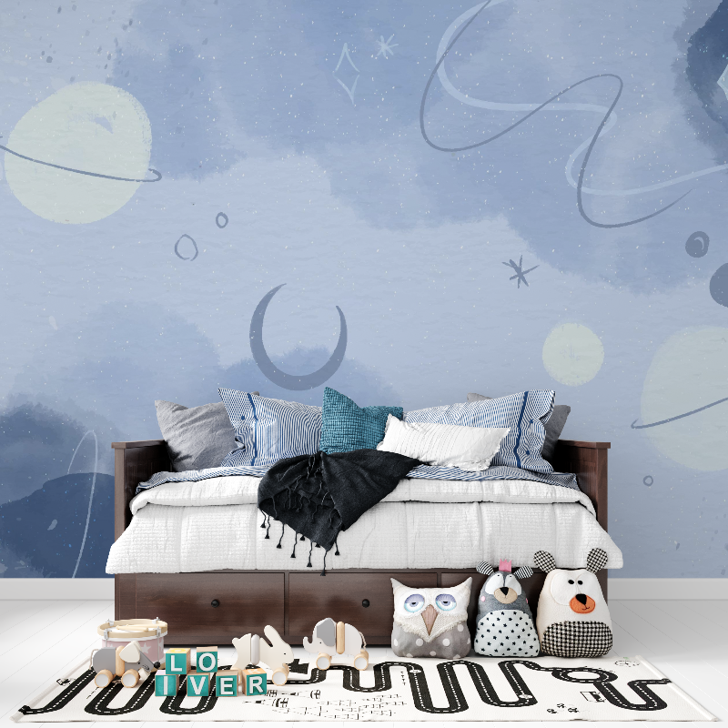 Space Planet Wallpaper for Kids | Murals Wallpaper