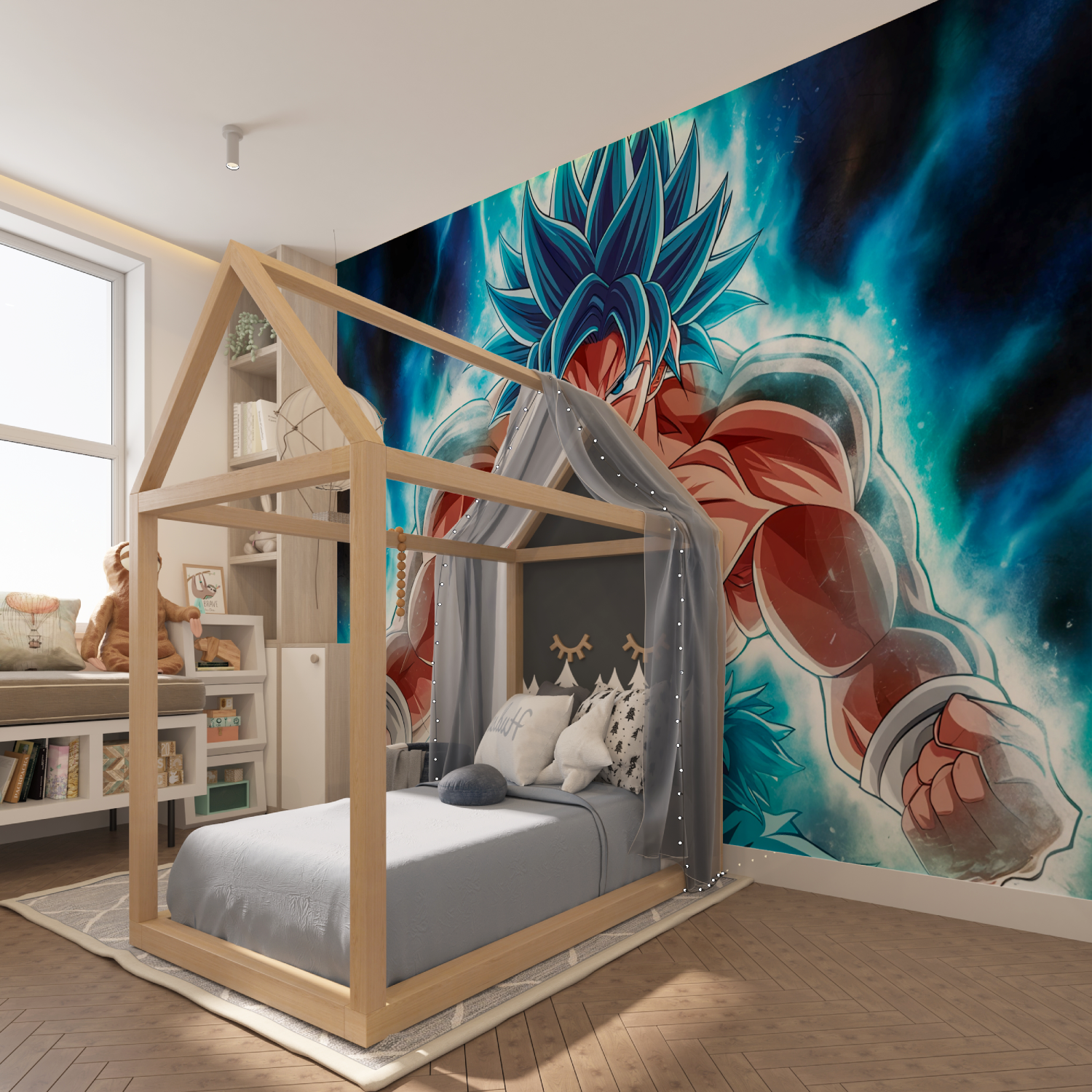 Tapetenpapier Vegeta Chambre Ado – Tapisserie Garçon