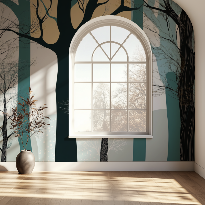 Tree Stripe Wallpaper | Murals Wallpaper