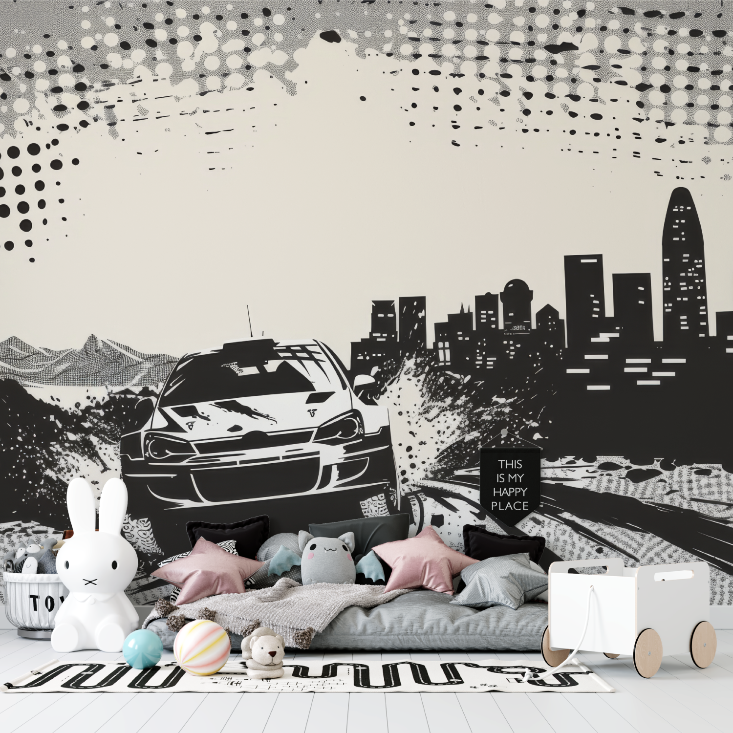 Rally Car Wallpaper for Teens | Murals Wallpaper