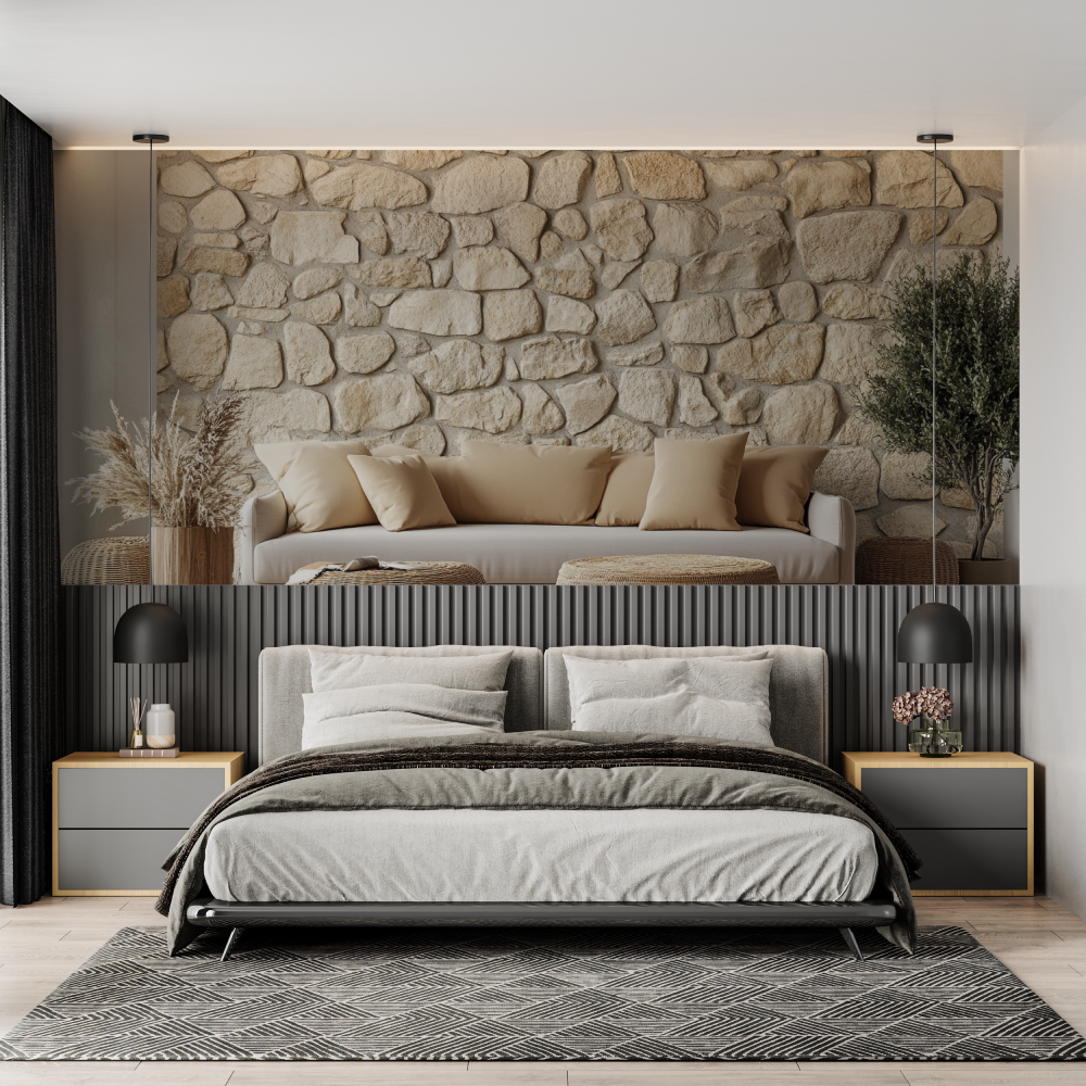 Papier-Pierre-Trompe-l-œil-Zimmer für Erwachsene mit Tendenz