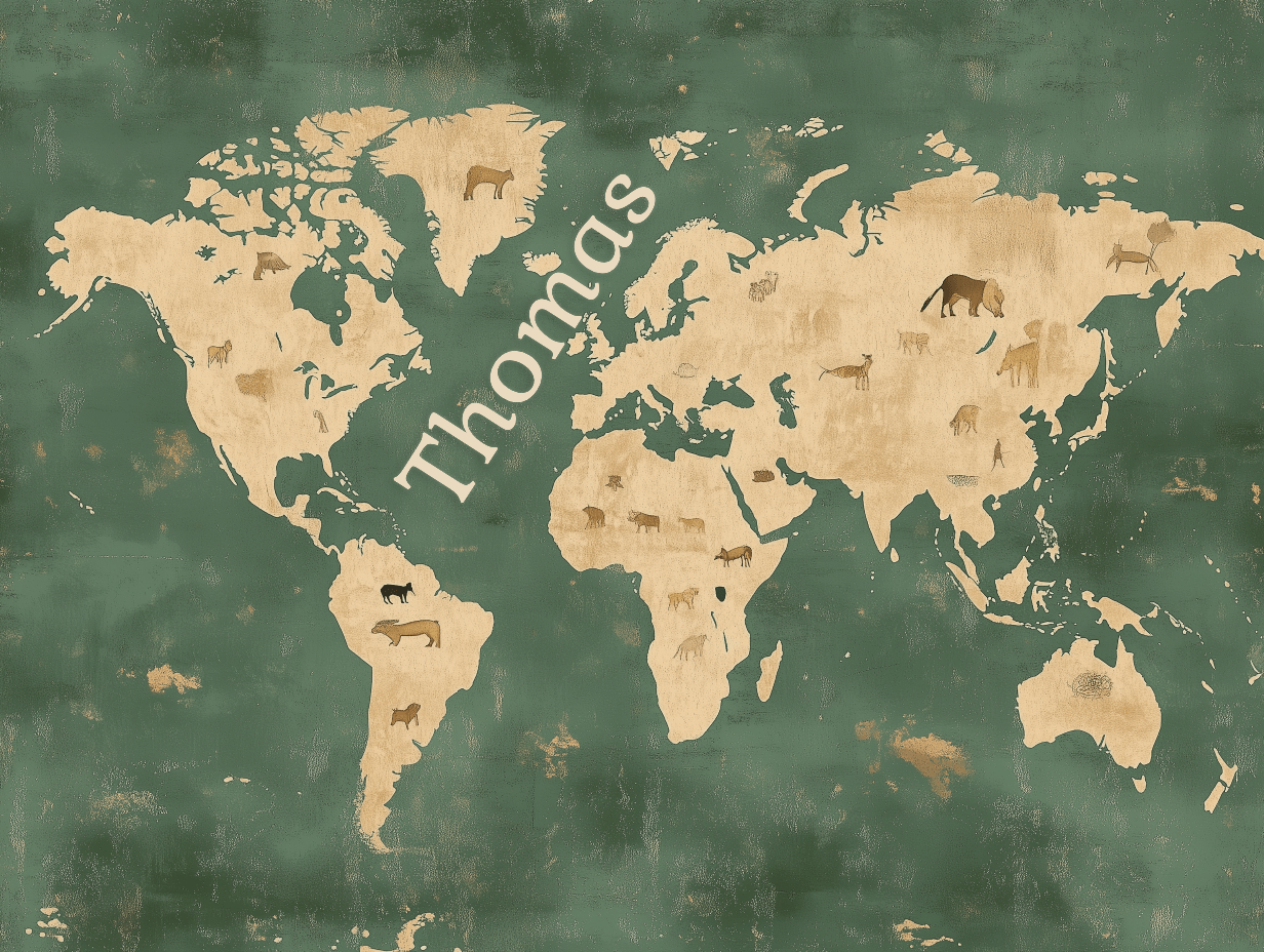 Name Wallpaper World Map | Murals Wallpaper