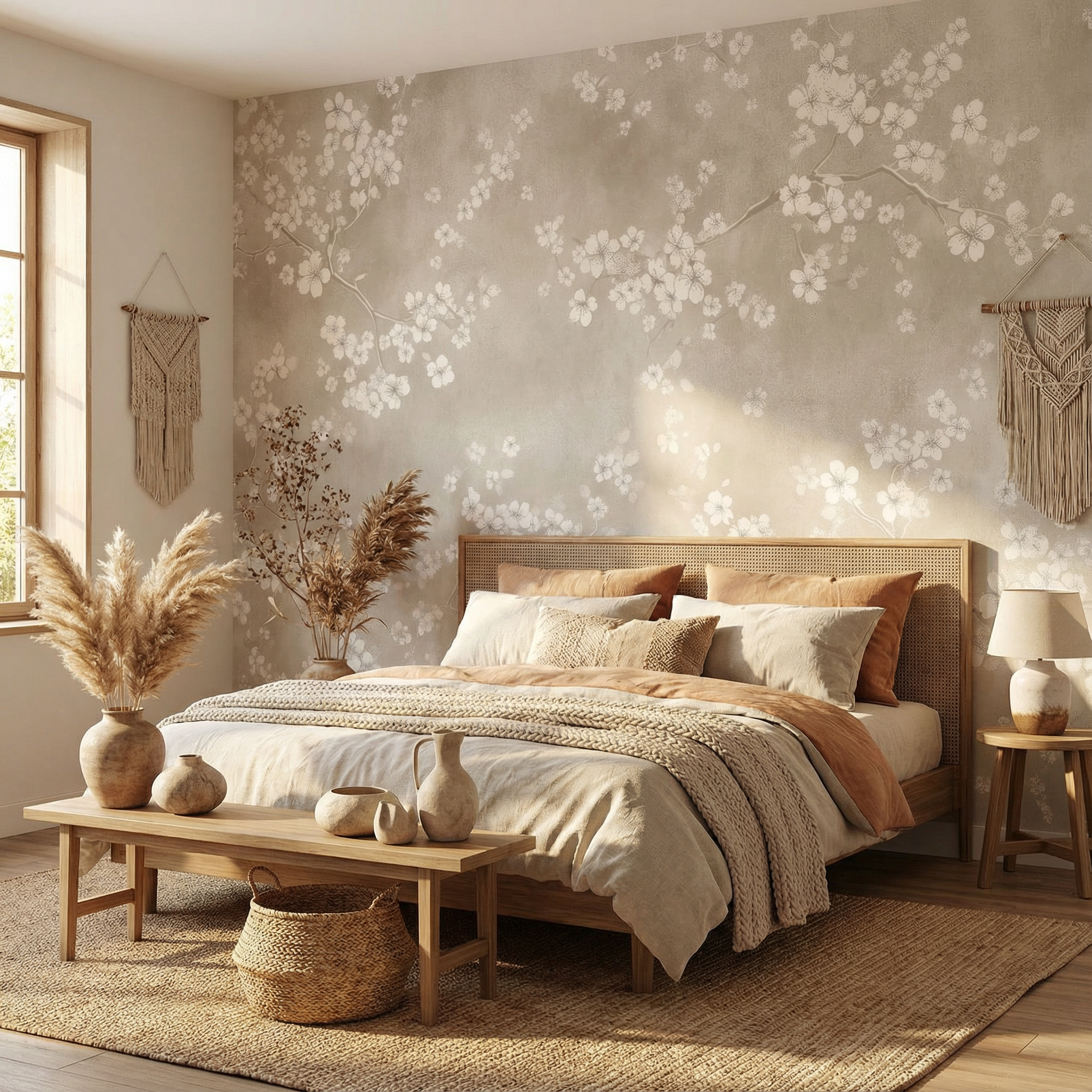 Blossom Mist Elegance Mural Wallpaper