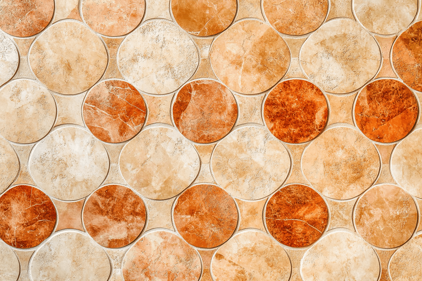 Terracotta Mosaic Effect Wallpaper | Murals Wallpaper
