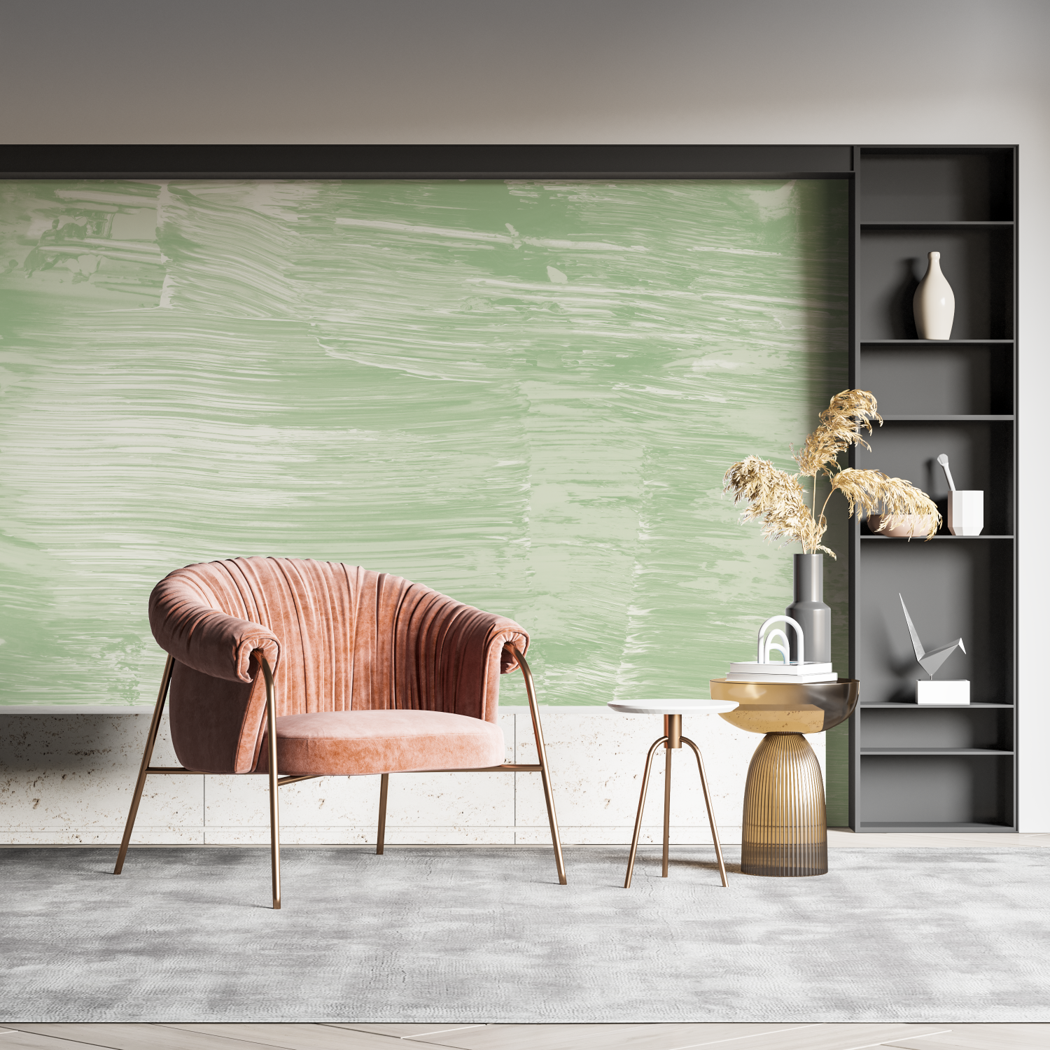 Grüne Tapete | Wandtapete