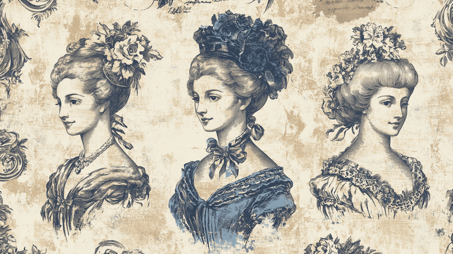 Papiermalerei Vintage-Porträt