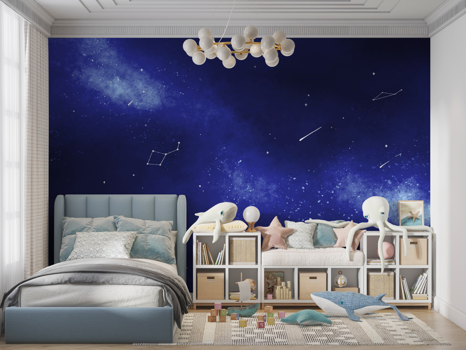Space Blue Wallpaper | Murals Wallpaper