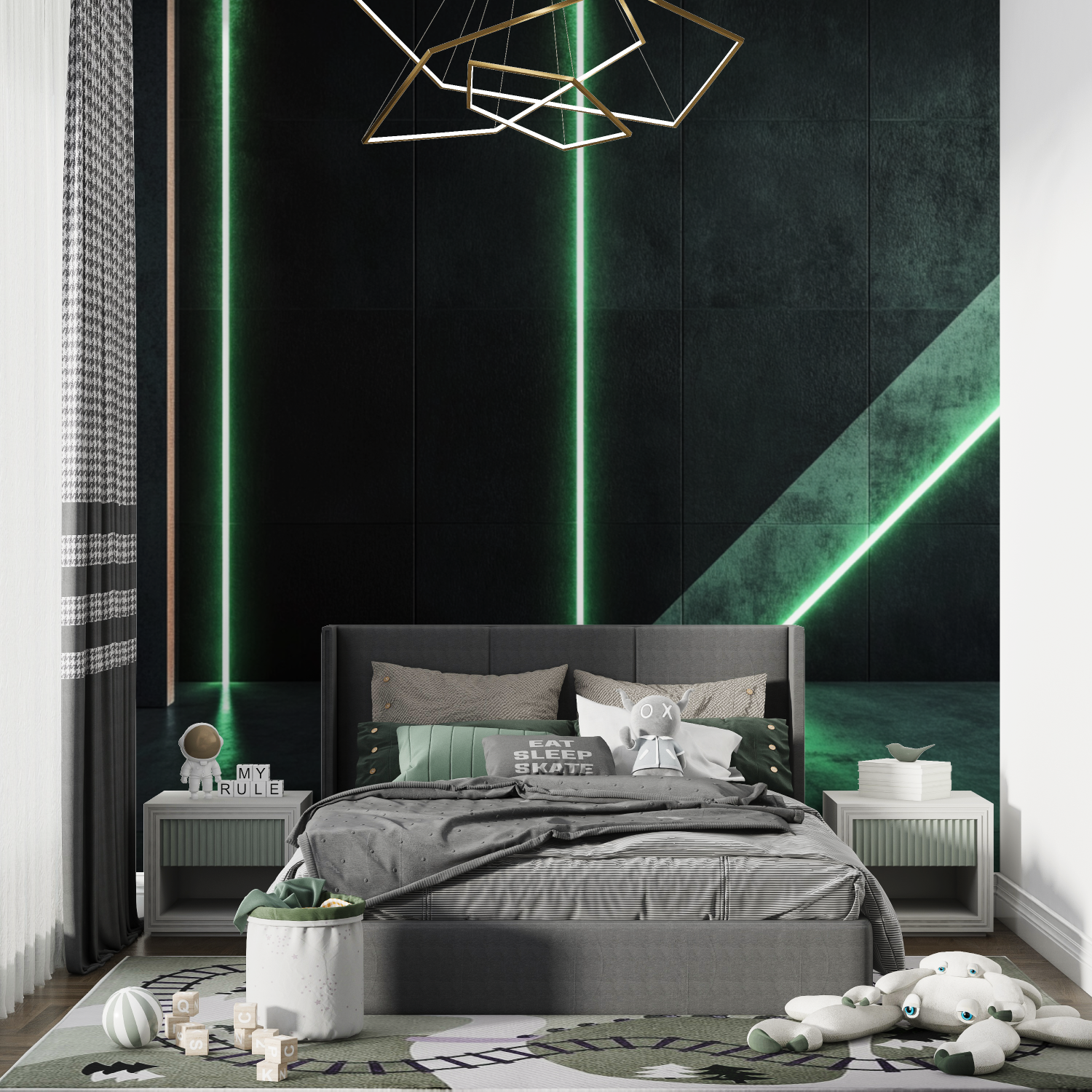 Futuristic Kids' Room Wallpaper | Murals Wallpaper