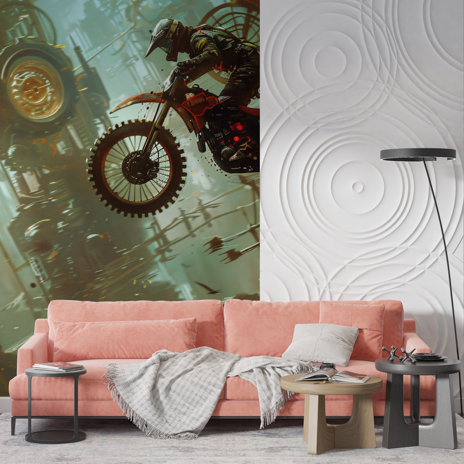 Children's Motorcycle Mural Wallpaper | Murals Wallpaper