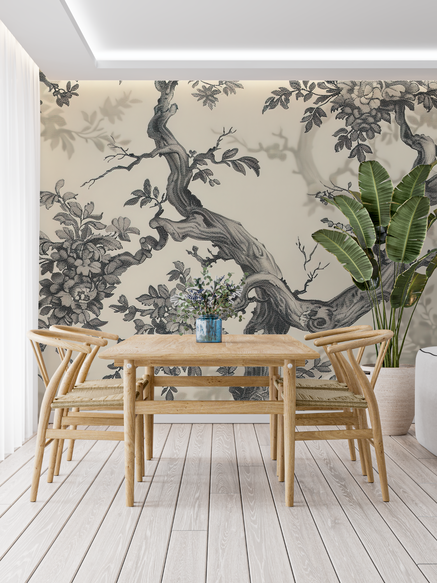 3D Toile de Jouy Wallpaper | Murals Wallpaper