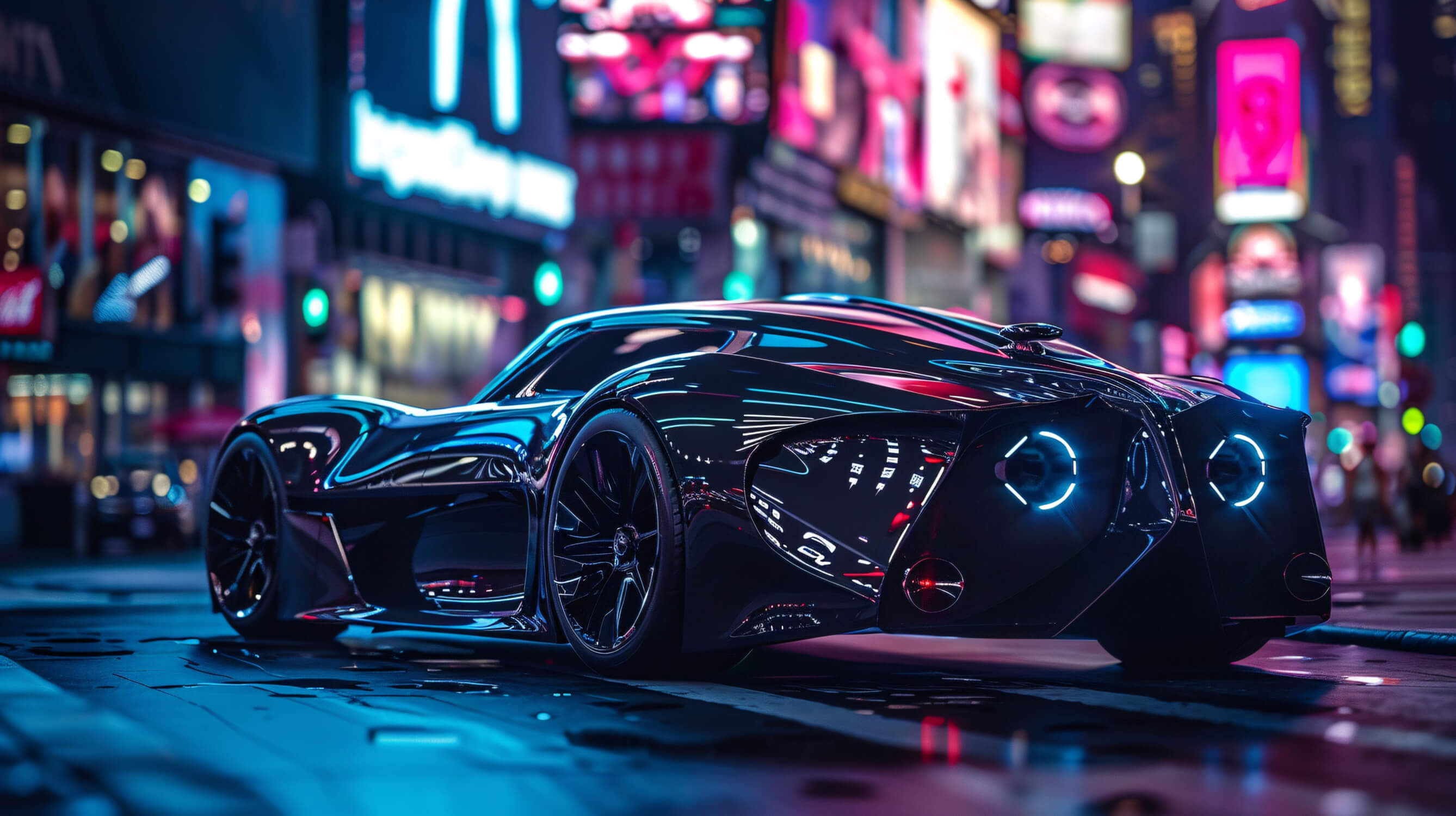 Cyberpunk Luxury Car Wallpaper | Murals Wallpaper