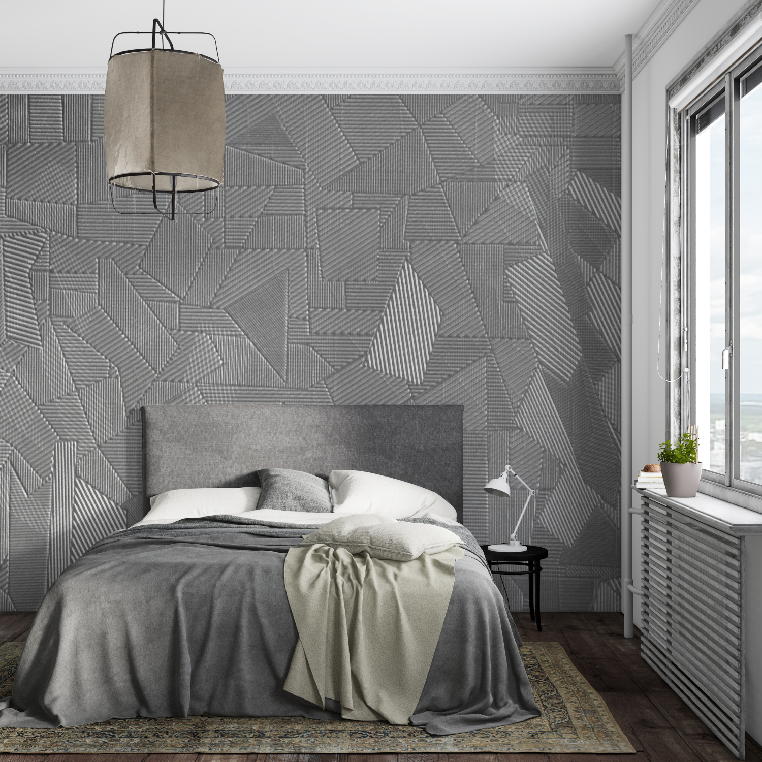 Gray Wallpaper Room | Murals Wallpaper