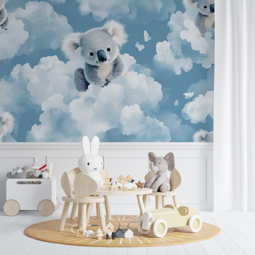 Koala Plush and Cloud Wallpaper | Murals Wallpaper