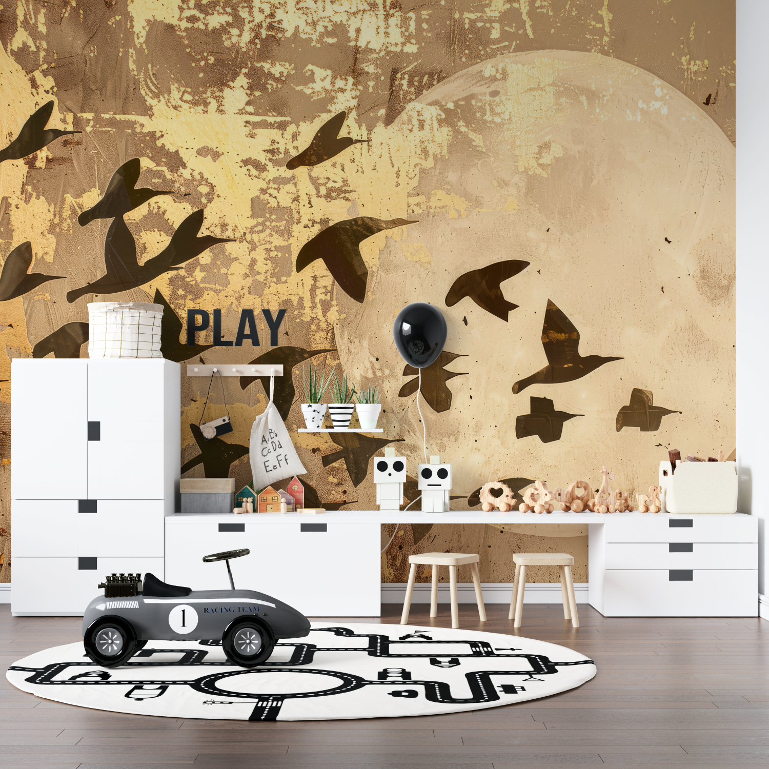 Kids Wallpaper Birds | Murals Wallpaper