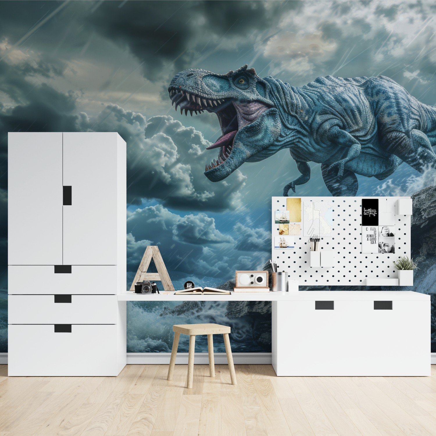 Blue Dinosaur Wallpaper | Murals Wallpaper