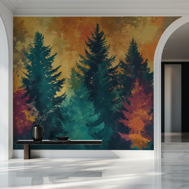 Colorful Tree Wallpaper | Murals Wallpaper