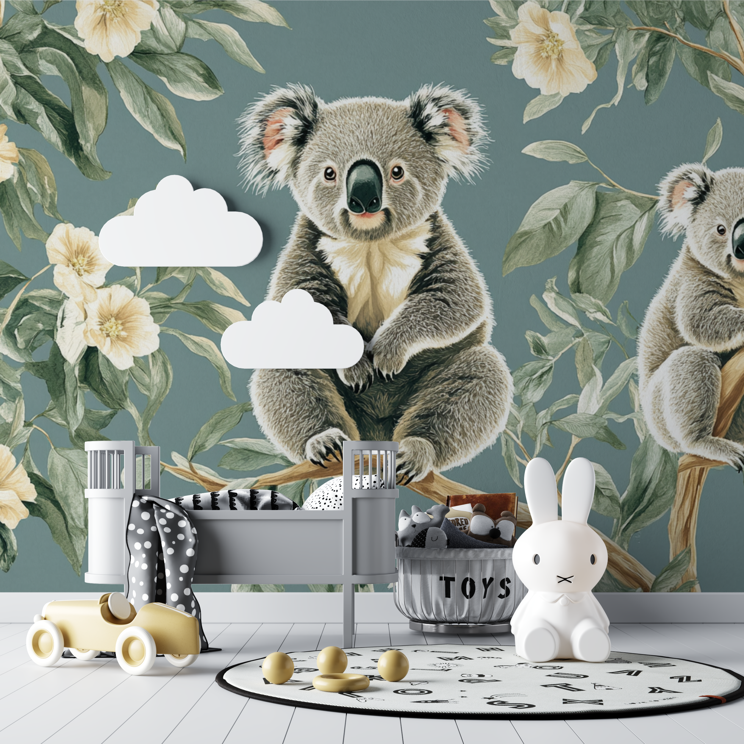 Koala Wallpaper in a Magical Forest | Murals Wallpaper