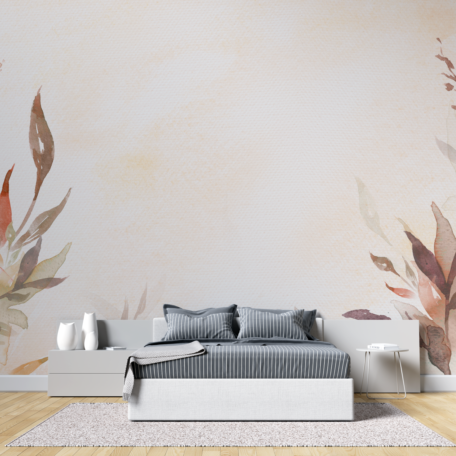 Terracotta Gradient Watercolor Wallpaper | Murals Wallpaper
