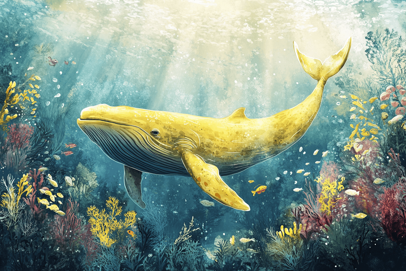 Underwater Whale Wallpaper | Murals Wallpaper