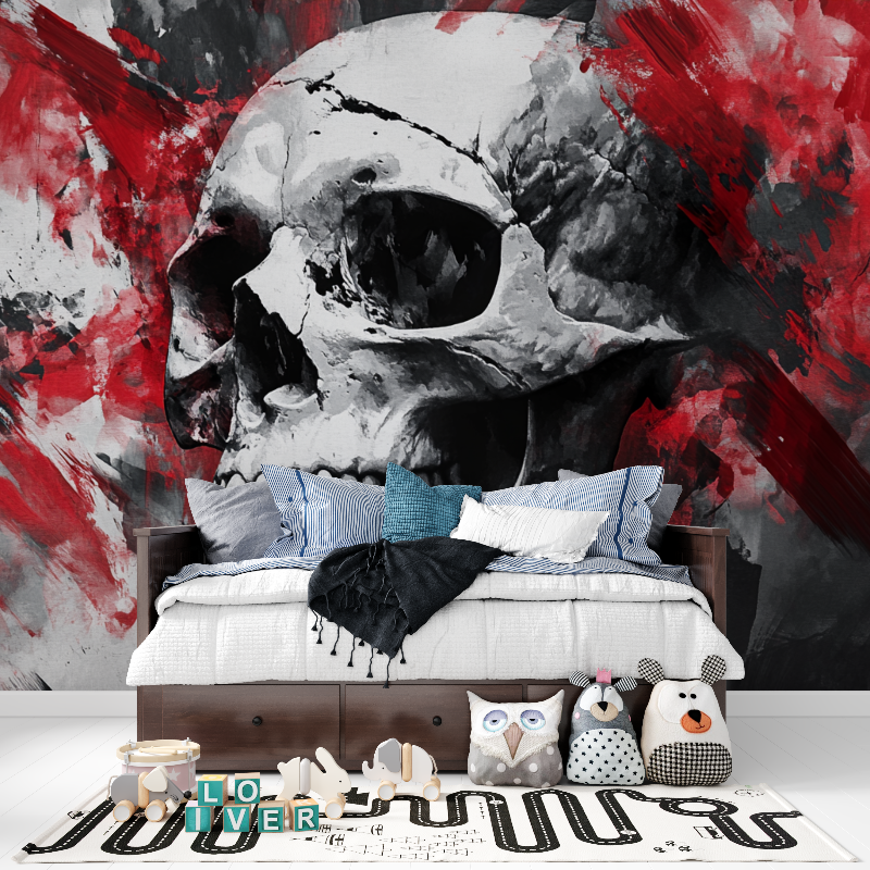 Gamers Skull Wallpaper | Murals Wallpaper