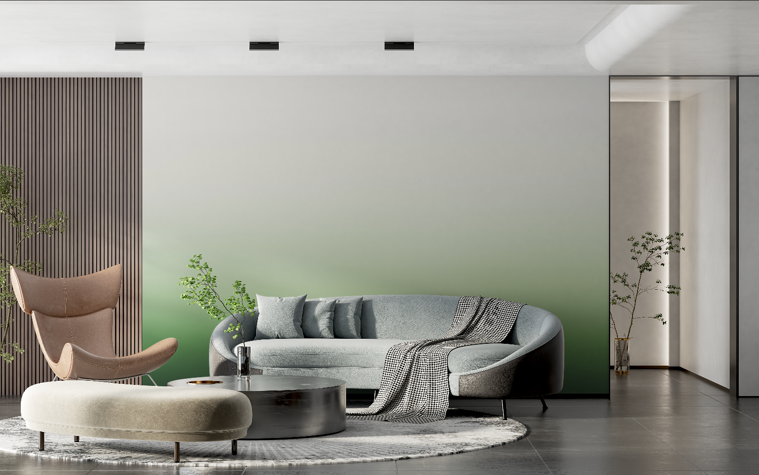 Gradient Green Wallpaper | Murals Wallpaper