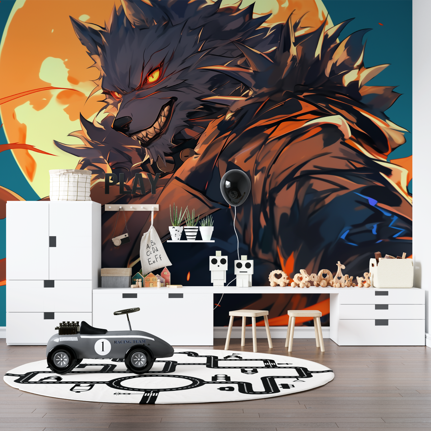Anime Dog Pack Wallpaper | Murals Wallpaper