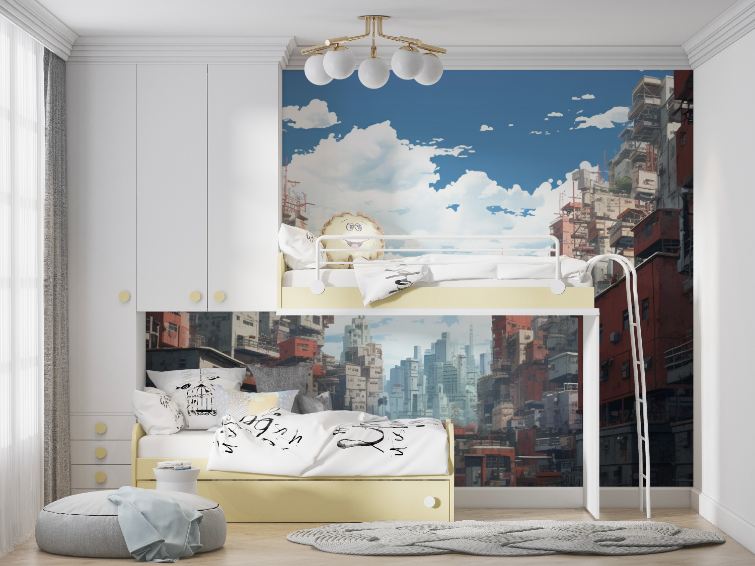 Futuristic City Teen Wallpaper | Murals Wallpaper