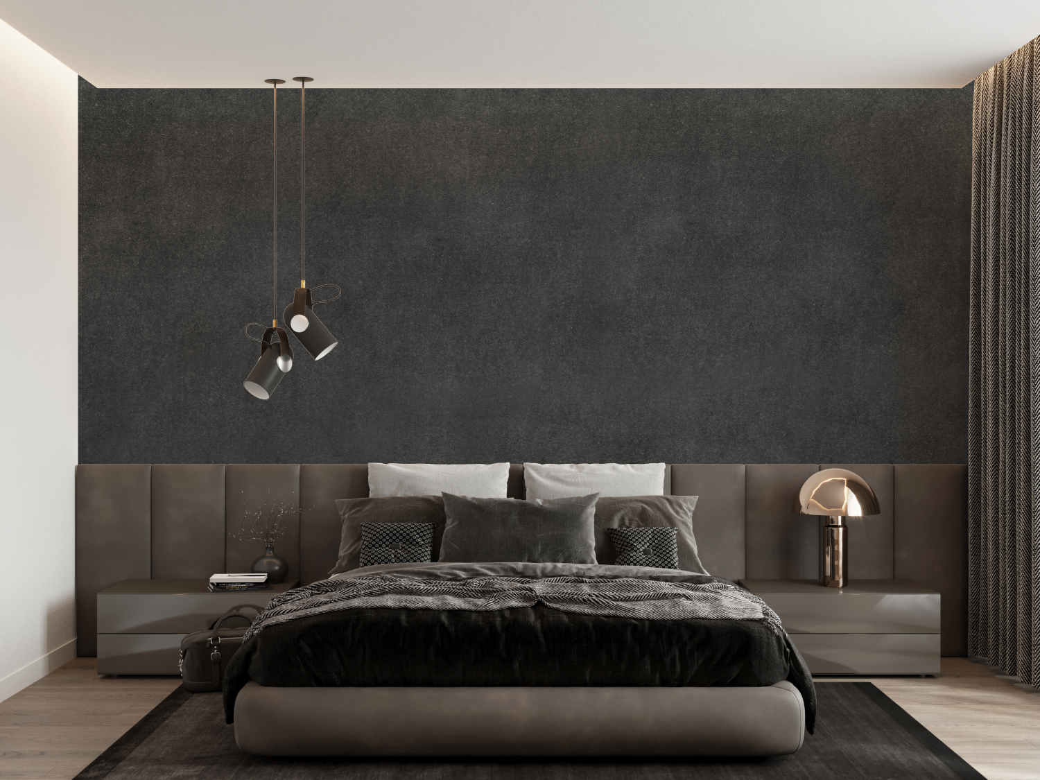 Charcoal Gray Wallpaper | Murals Wallpaper