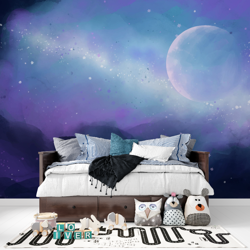 Space Planet Mixed Wallpaper | Murals Wallpaper