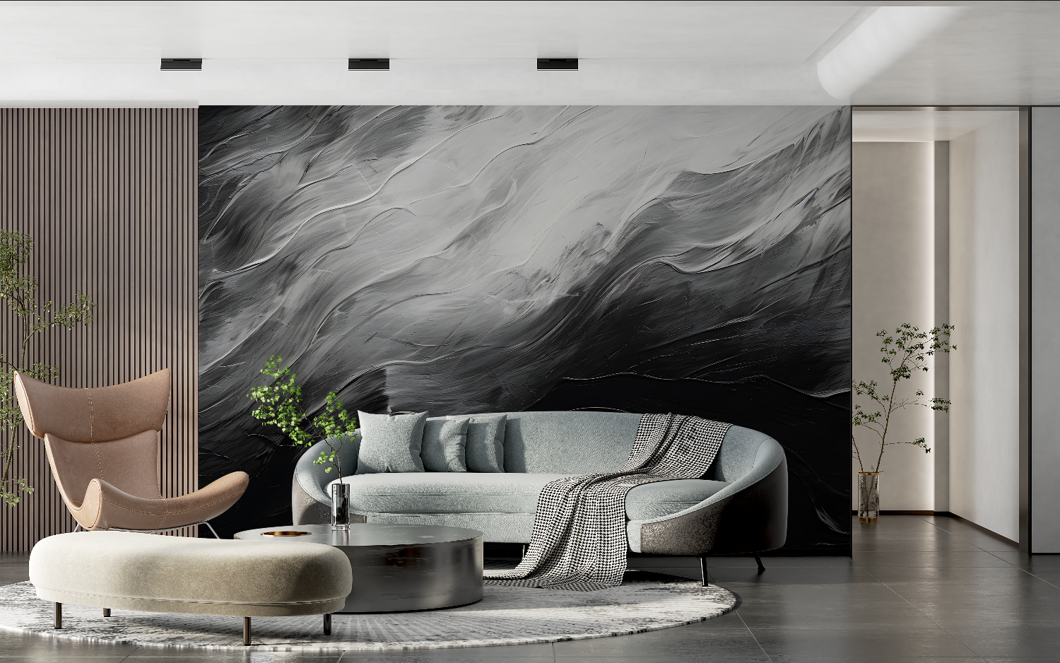 Black and White Cocooning Wallpaper | Murals Wallpaper