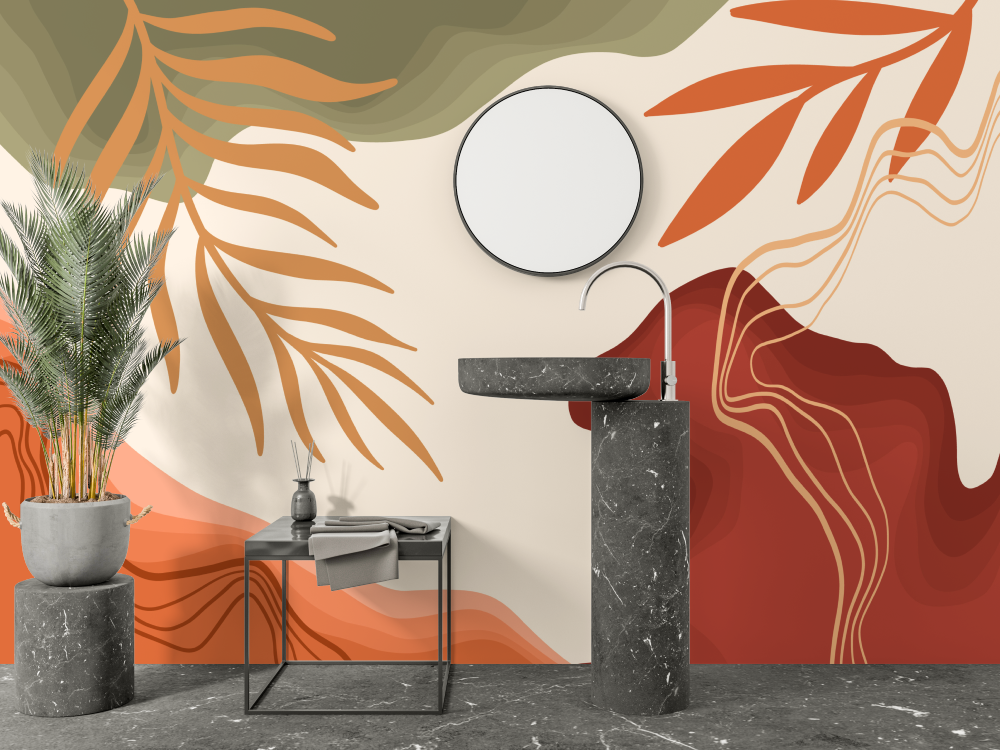 Trendy Bathroom Wallpaper | Murals Wallpaper