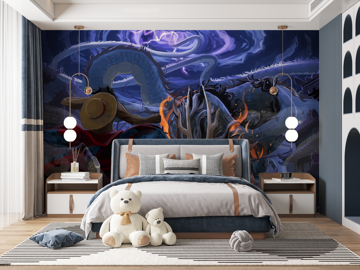 One Piece Wallpaper Luffy Vs Kaido | Murals Wallpaper