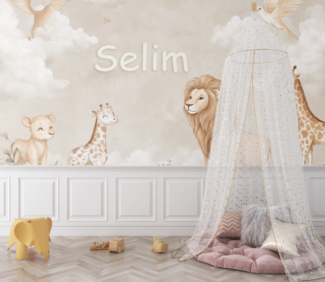 Beige Name Wallpaper | Murals Wallpaper