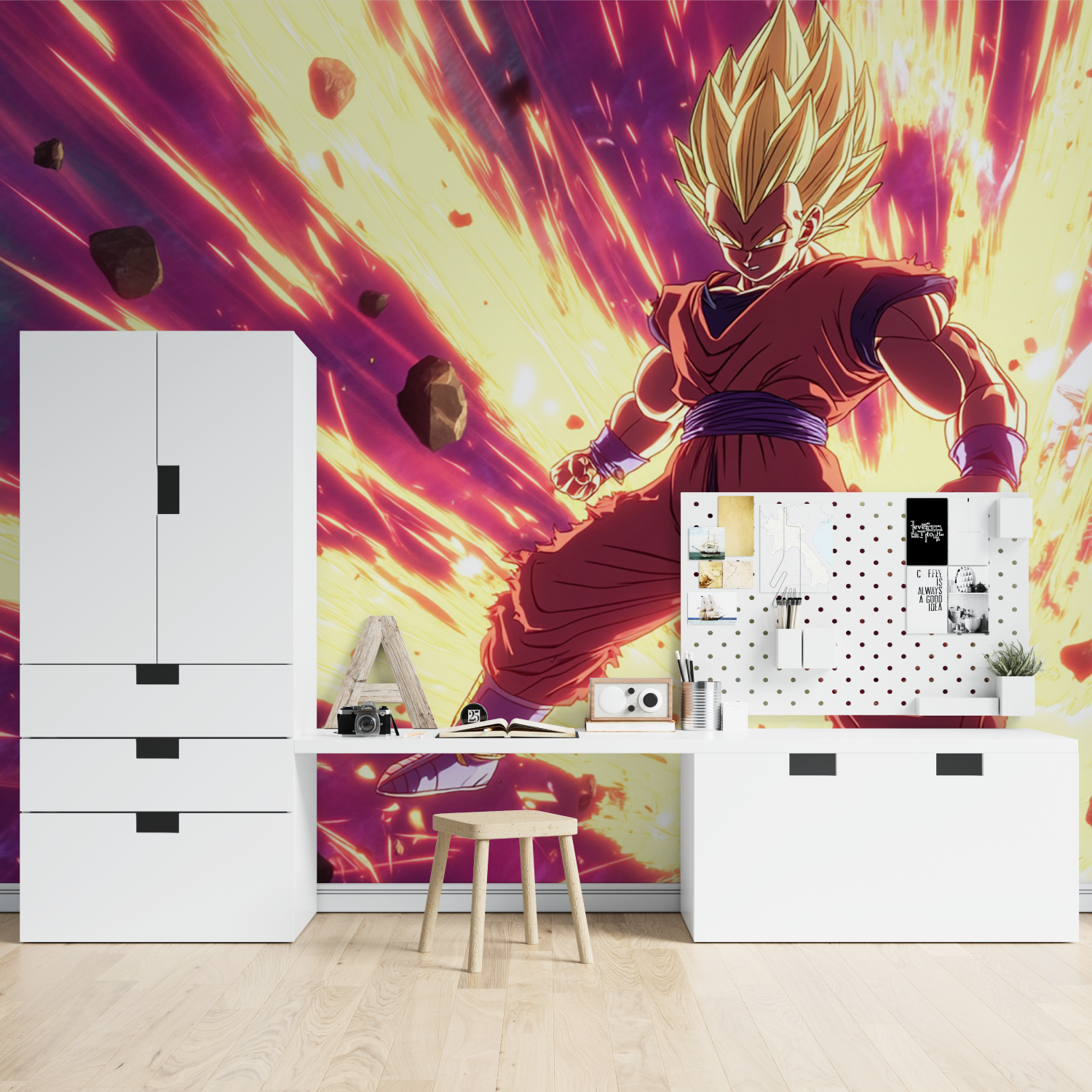 Vegeta Fire Wallpaper | Murals Wallpaper