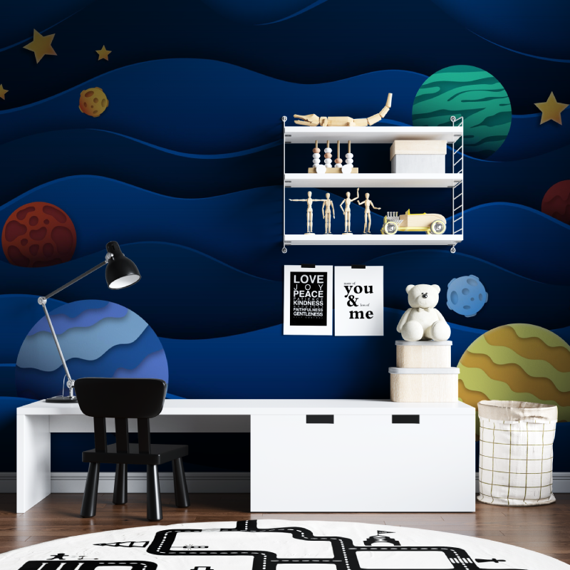 Boys' Room Space Wallpaper | Murals Wallpaper