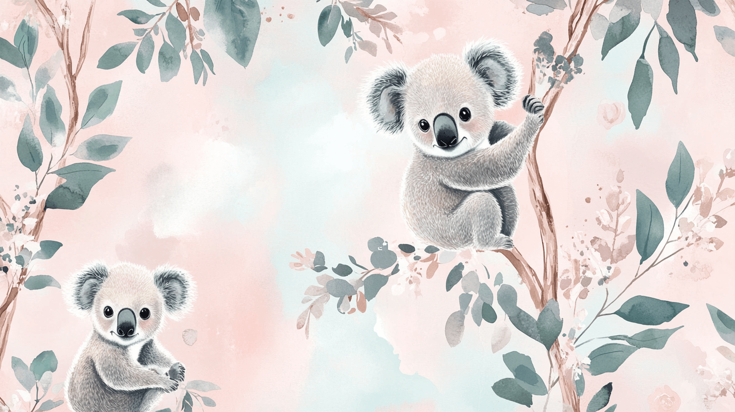 Koala Wallpaper and Cozy Atmosphere | Murals Wallpaper