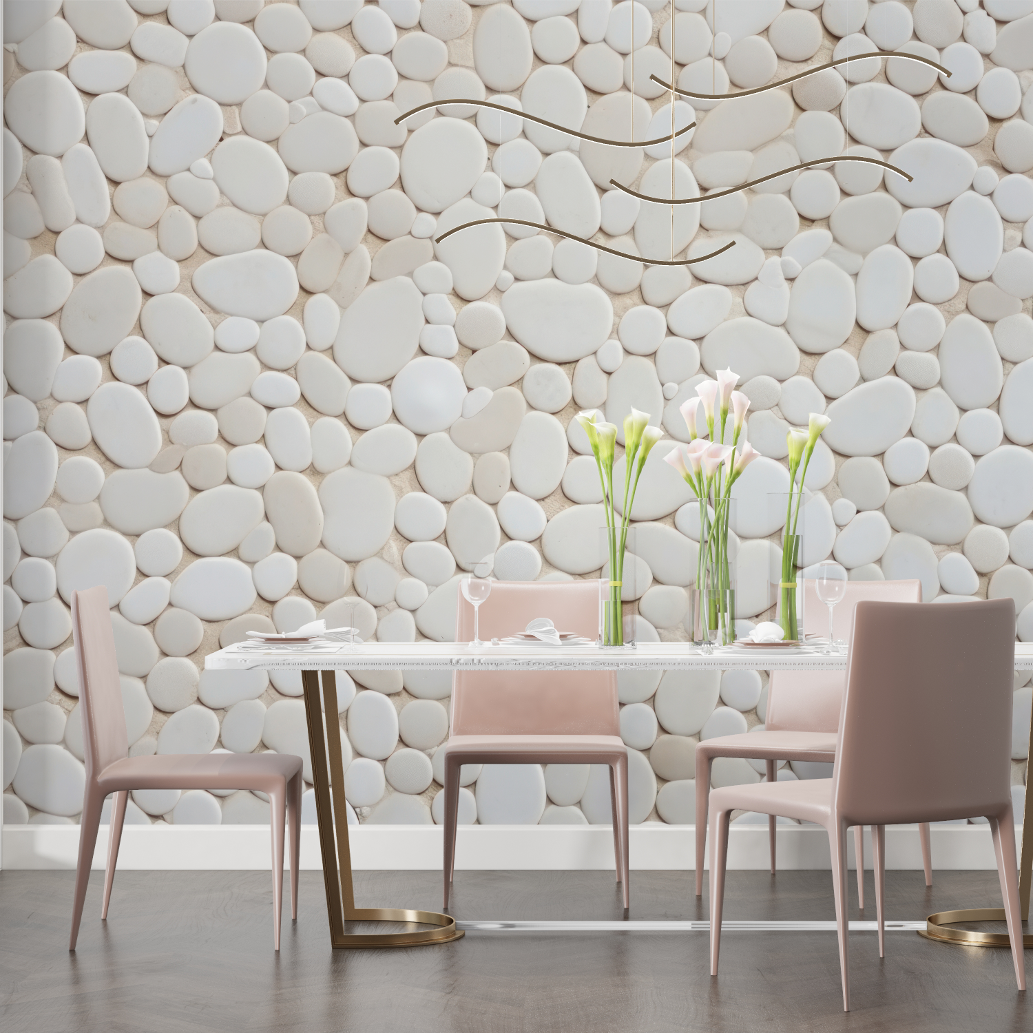 Cocooning Pebble Wallpaper | Murals Wallpaper