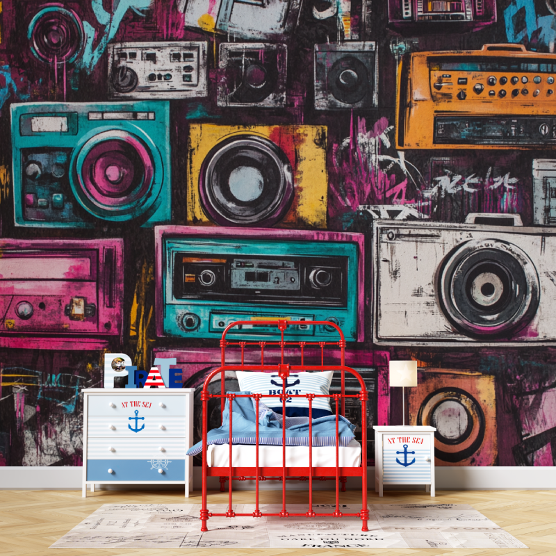 Hip-Hop-Rap-Musik-Hintergrundbild | Wandbild-Hintergrundbild