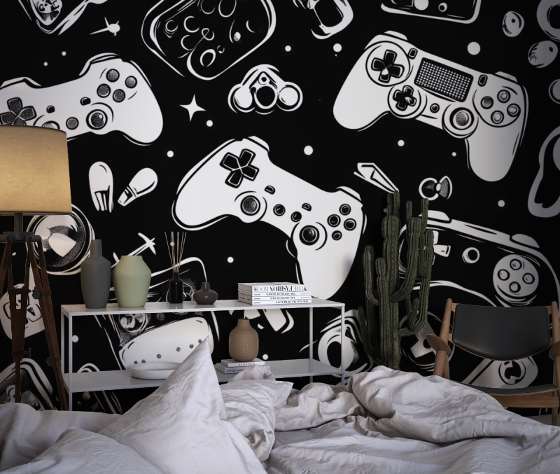 Game Control Pattern Wallpaper | Murals Wallpaper