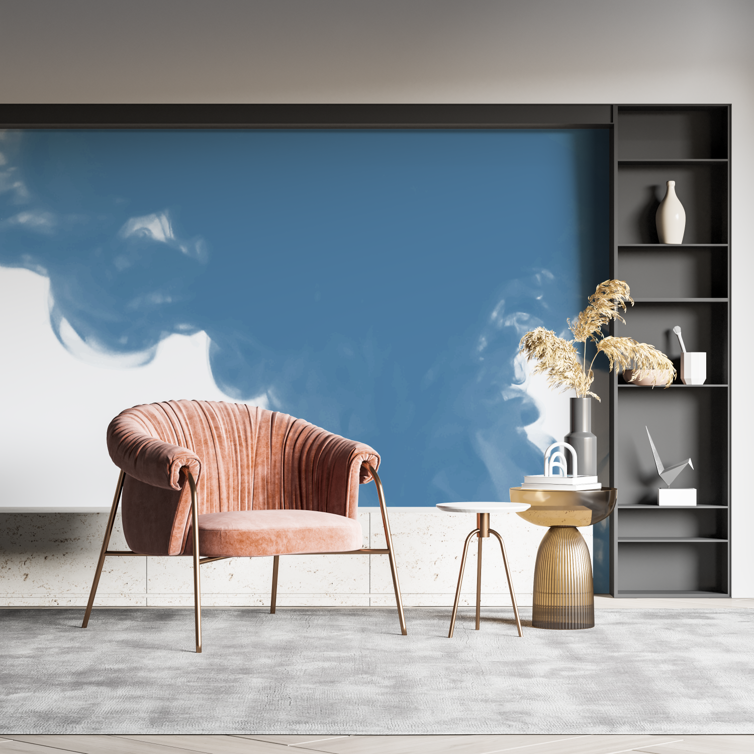 Blaue Fototapete | Murals Wallpaper