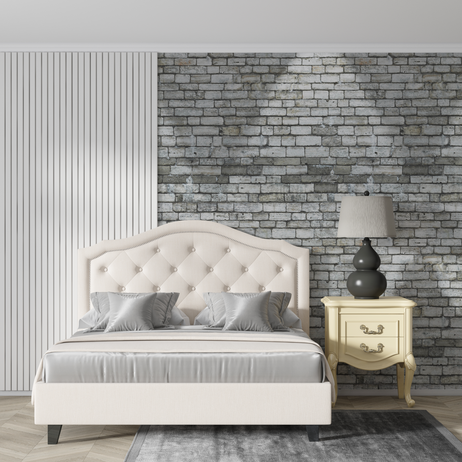 Gray Stone Look Wallpaper | Murals Wallpaper