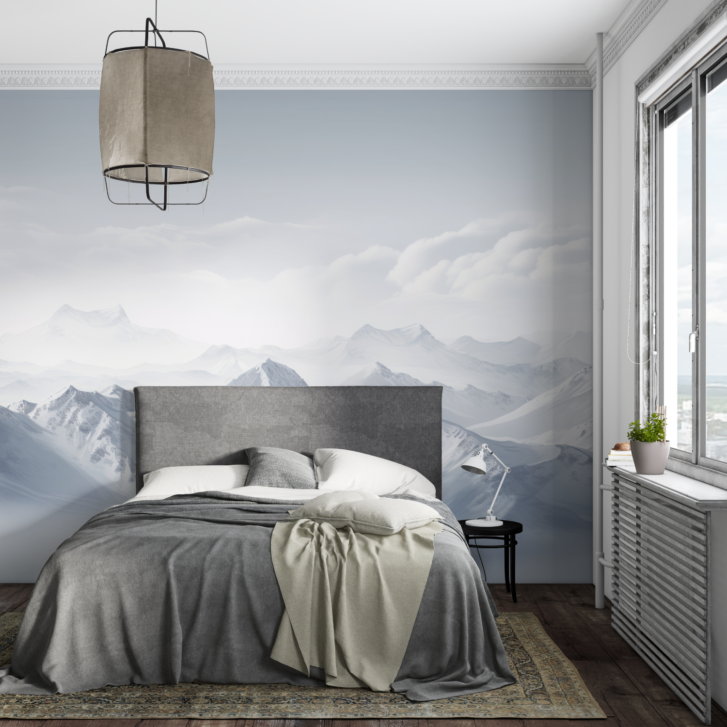 Watercolor Alps Wallpaper | Murals Wallpaper