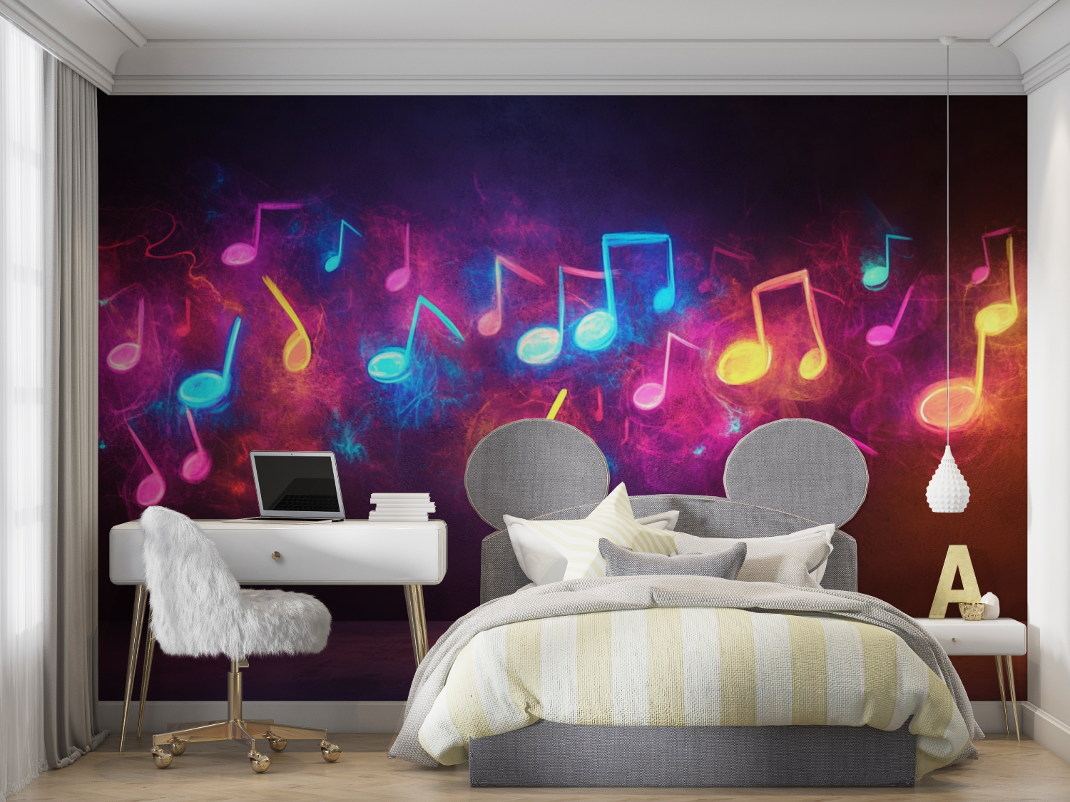 Tapeten mit Notenmuster | Wandtapeten