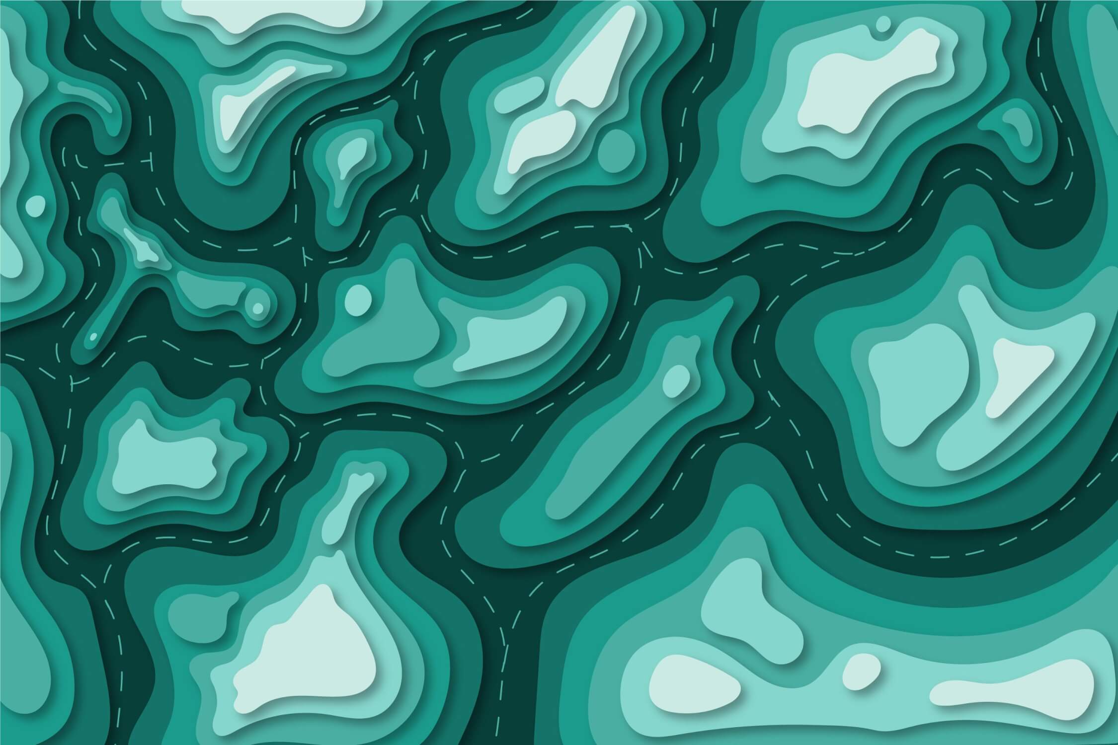 Abstract Teal Blue Wallpaper | Murals Wallpaper