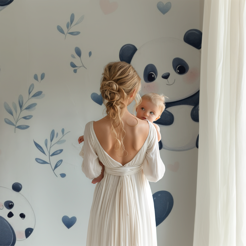 Panda Wallpaper for Nursery | Murals Wallpaper