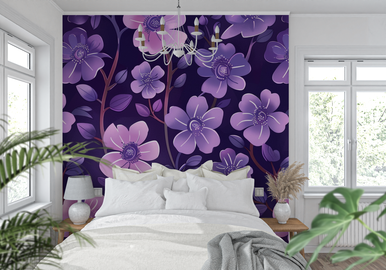 Purple Pattern Wallpaper | Murals Wallpaper