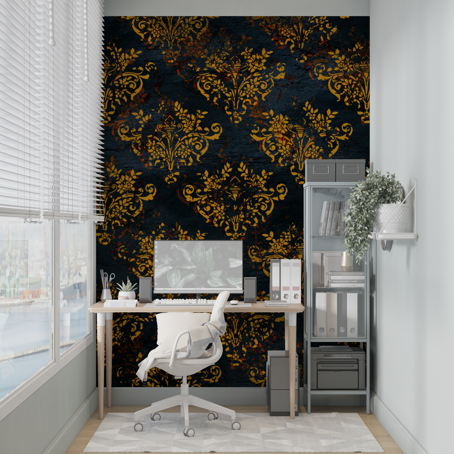 Baroque Black and Gold Wallpaper.jpeg | Murals Wallpaper